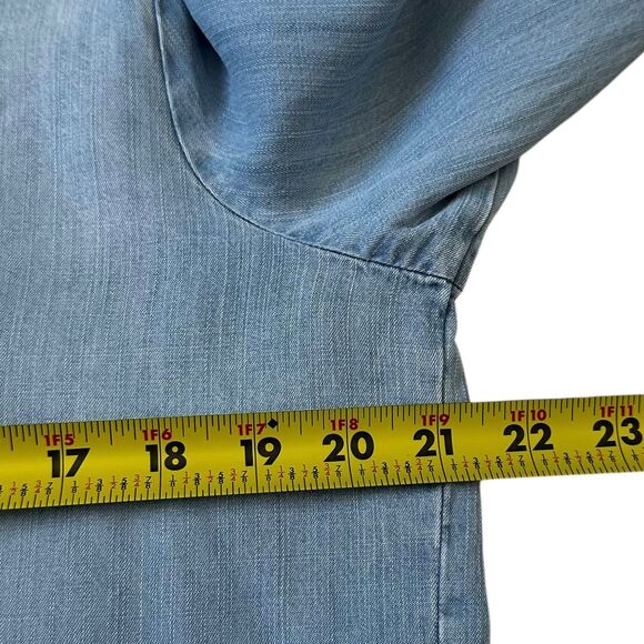 Cloth & Stone Blue Anthropologie Long Sleeve Shirt Women's Size Large | 37-15 - Picture 7 of 7